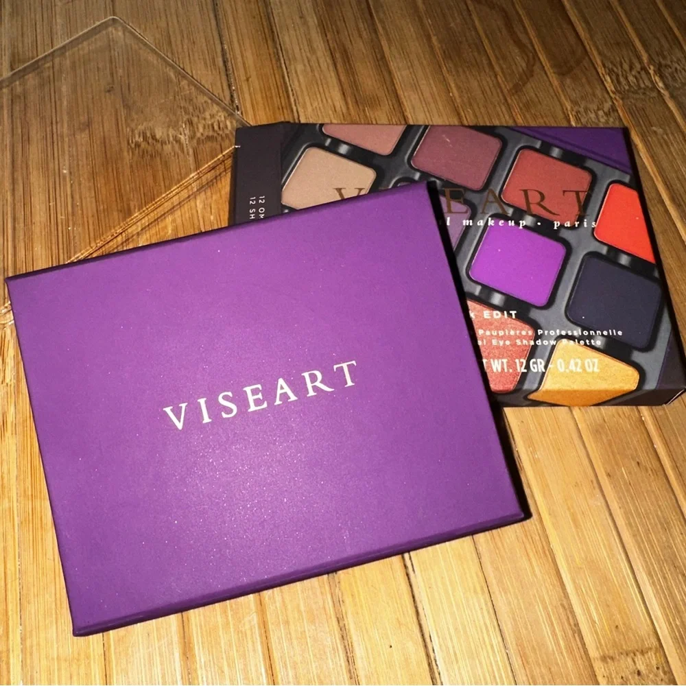 Viseart Dark Edit Eyeshadow Palette - Purple, Red, Gold